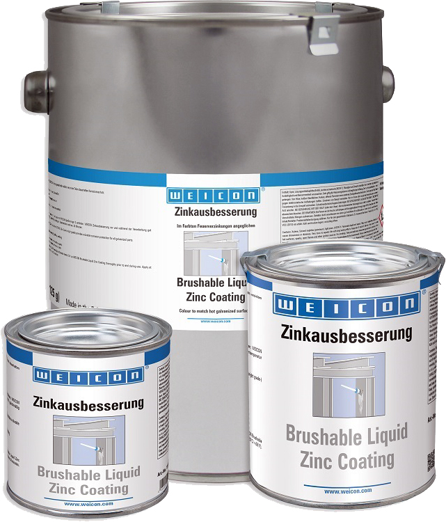 252101 COATING METAL PIGMENT WEICON, BRUSHABLE ZINC COATING 375ML